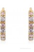 Jisha Rhythm Of Love 18 K Diamond Gold Huggie Earring